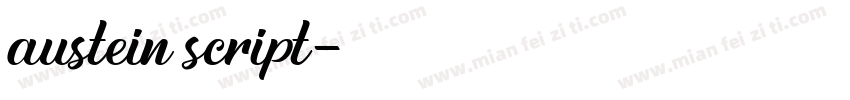austein script字体转换